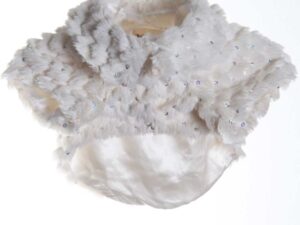 Whit Rhinestone Coat Front View